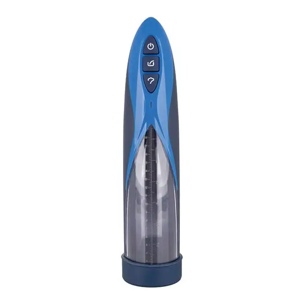 CalExotics Penis Enhancement Optimum Series Rechargeable Waterproof Pump - Blue at the Haus of Shag