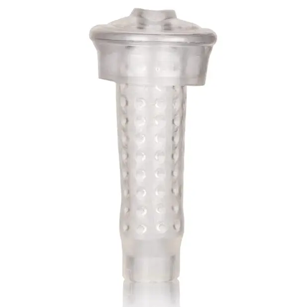 Transparent plastic Stroker Pump Sleeve with perforations – Optimum Series Stroker Pump Sleeve