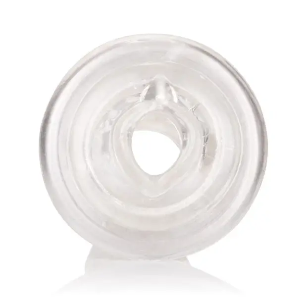 Clear silicone or plastic Optimum Series Stroker Pump Sleeve with hollow center