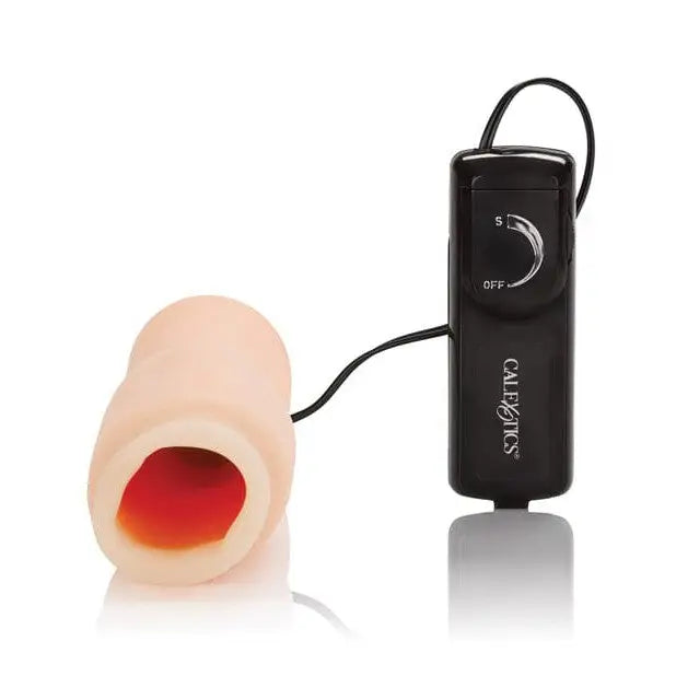 CalExotics Penis Enhancement Optimum Series Vibrating Oro Stimulator - Ivory at the Haus of Shag