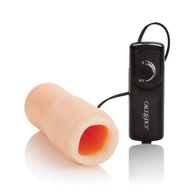 CalExotics Penis Enhancement Optimum Series Vibrating Oro Stimulator - Ivory at the Haus of Shag