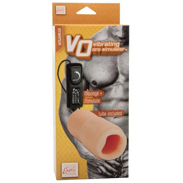 CalExotics Penis Enhancement Optimum Series Vibrating Oro Stimulator - Ivory at the Haus of Shag