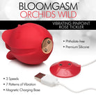 Orchids Wild Vibrating Pinpoint Rose Tickler - Red - Stimulators