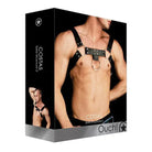 Ouch! Costas Solid Structure leather body harness packaging from the Ouch! brand