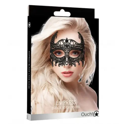 Ouch! Empress Lace Eye Mask Black - Blindfold