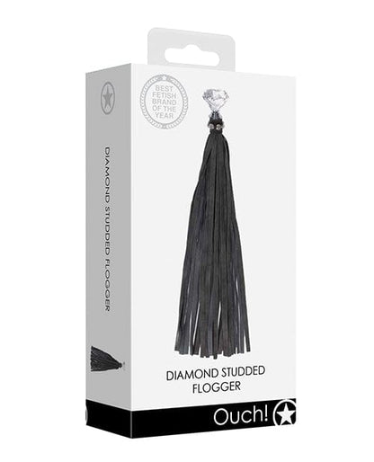 Ouch! Flogger Black / 14.57 OUCH! Diamond Studded Flogger at the Haus of Shag