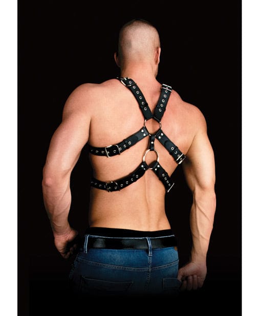 Ouch! Harness One Size Fits Most / Black Ouch! Andres Masculine Masterpiece Body Harness at the Haus of Shag