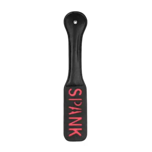 Black paddle spank with ’SPANK’ in red letters from Ouch! Paddle - SPANK - Black