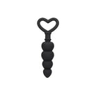 Ouch! Silicone Anal Love Beads - Black - Anal Beads