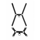 Ouch! Skulls & Bones Male Harness W/ Spikes Black - Harness