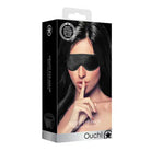 Ouch! Velvet Adjustable Eye Mask With Velcro Straps Blindfold Black - Blindfold