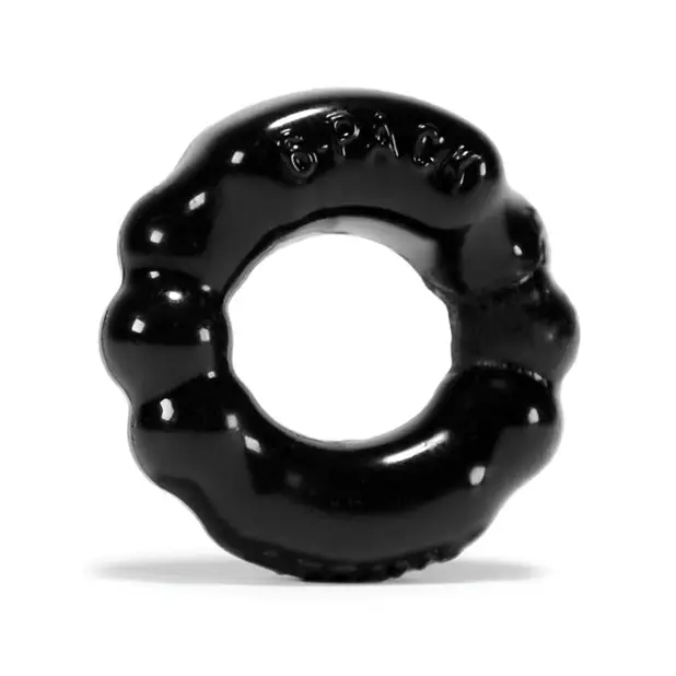 OxBalls 6-Pack Cockring Clear - Black - Cock Ring