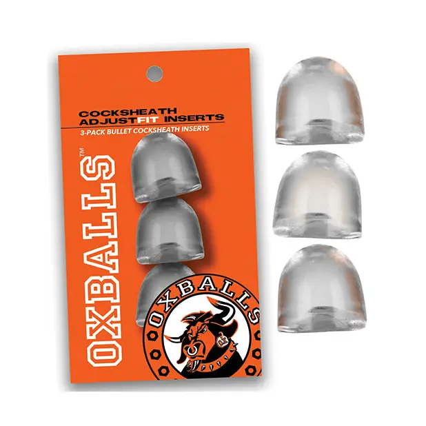 OxBalls ADJUSTFIT INSERT 3-Pack Clear - Penis Extenders