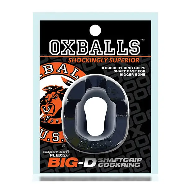 Oxballs Big-D Shaft Grip Cockring Clear - Cock Ring