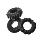 OxBalls Bonemaker 3-Pack Boner Cockring Kit FLEXtpr Pool Blue - Black - Cock Ring