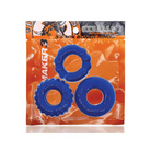 OxBalls Bonemaker 3-Pack Boner Cockring Kit FLEXtpr Pool Blue - Cock Ring