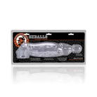 OxBalls Butch Cocksheath Clear: a transparent, vibrating superflex TPR device for men