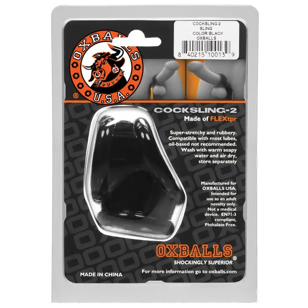 OxBalls Cocksling-2 Cocksling Black - Penis Extenders