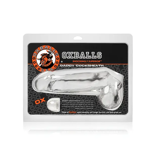 OxBalls Daddy Cocksheath Clear - Penis Extenders