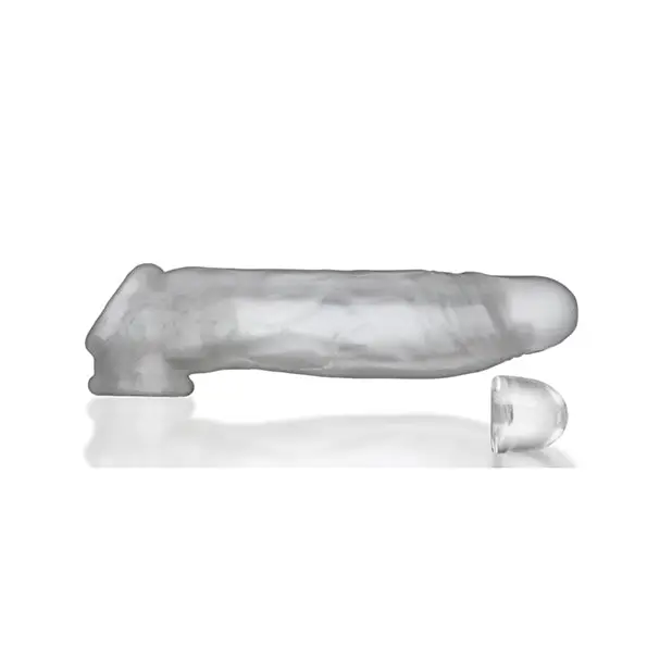 Oxballs Dicker Ultra-Slim Cock Sheath - Clear Ice - Gay & Lesbian Products