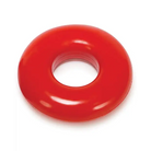 OxBalls Do-Nut- 2 Cockring Large Clear - Red - Cock Ring