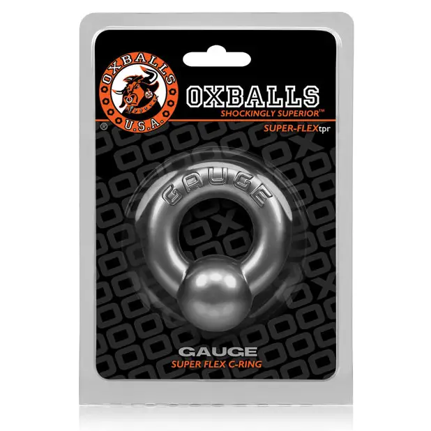 OxBalls Gauge Cockring Black - Cock Ring