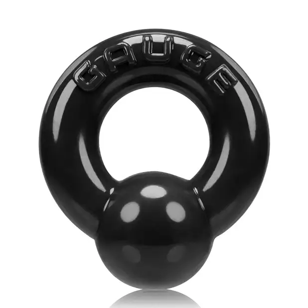 OxBalls Gauge Cockring Black - Black - Cock Ring