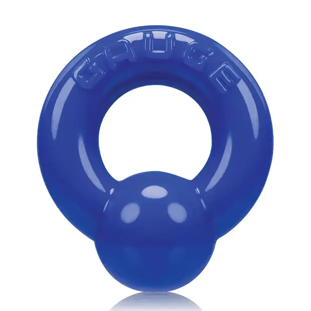 OxBalls Gauge Cockring Black - Police Blue - Cock Ring