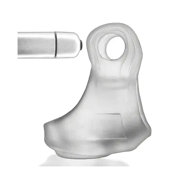 Oxballs Glowsling Cock Sling - Clear Ice - Gay & Lesbian Products