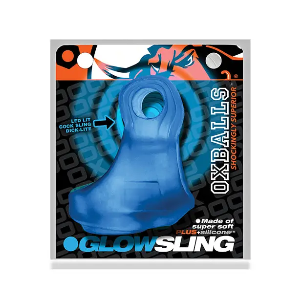 OxBalls Glowsling Cocksling Led Blue Ice - Blue Ice - Cockrings