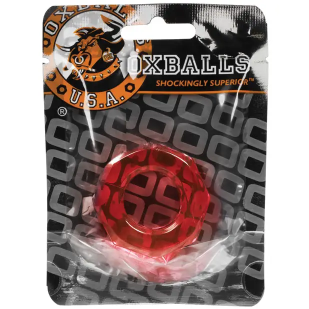 OxBalls Humpballs Cockring Clear - Ruby - Cock Ring