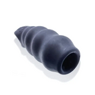 Oxballs Invader Cocksheath Black Ice: black rubber pipe with open end and adjustable shaft circumference