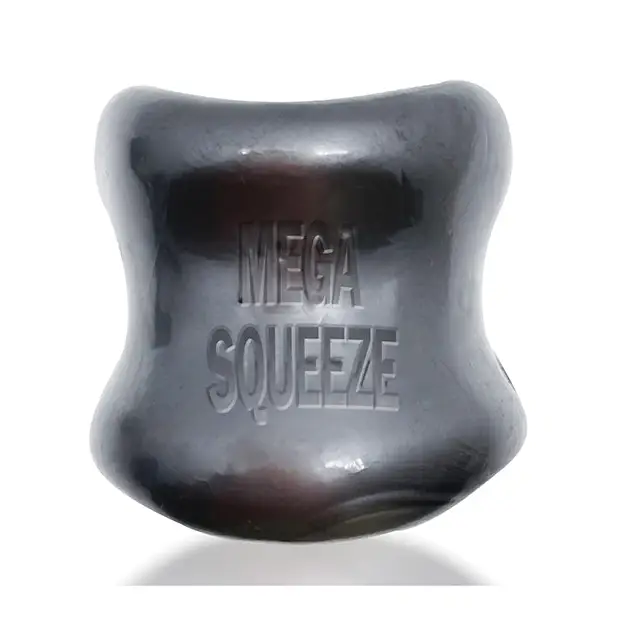 Oxballs Mega Squeeze Ergofit Ballstretcher Black - Cock Ring