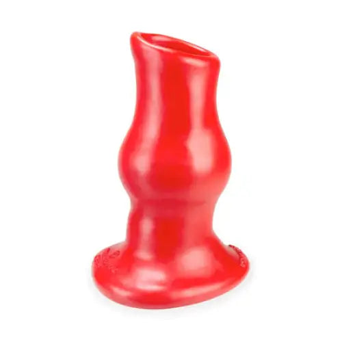 OxBalls Pig Hole Deep-2 Hollow Plug Medium Red - Butt Plug