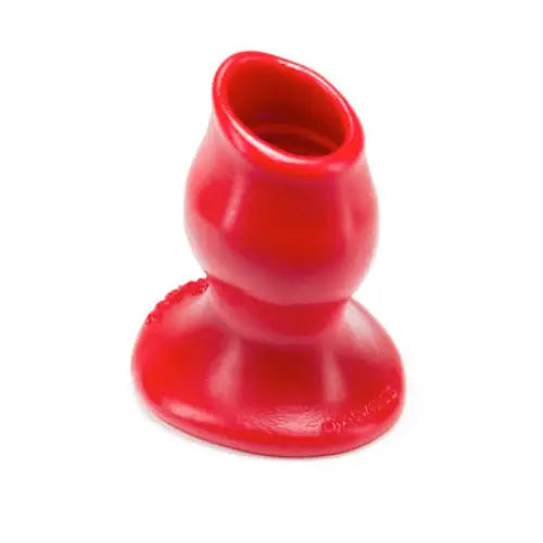 OxBalls Pighole-2 Hollow Plug - Medium / Red - Butt Plug