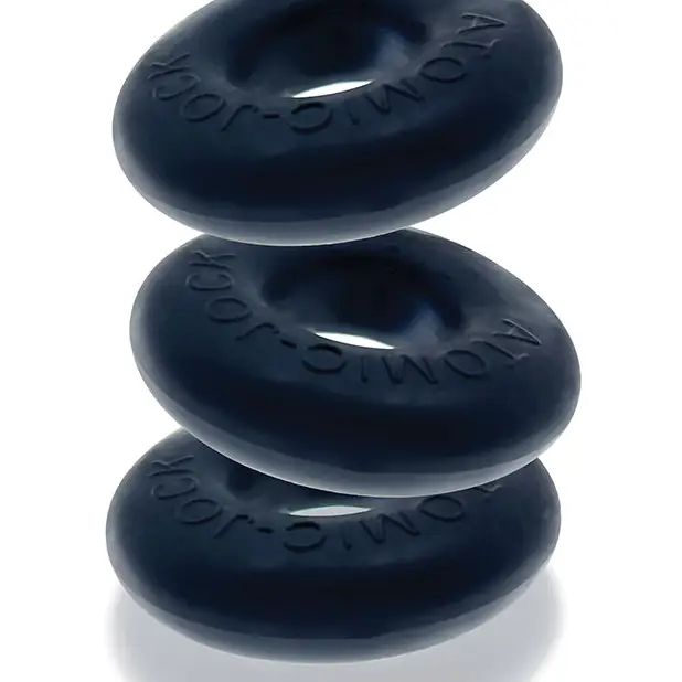 OxBalls Ringer Cockring 3-Pack Plus + Silicone Special Edition Night - Cock Ring