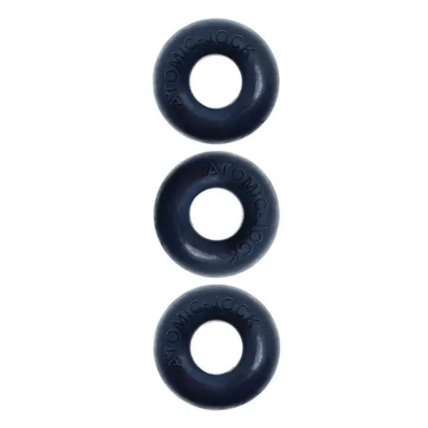 OxBalls Ringer Cockring 3-Pack Plus + Silicone Special Edition Night - Cock Ring