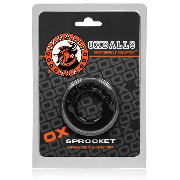 OxBalls Sprocket Cockring Ice Blue - Cock Ring