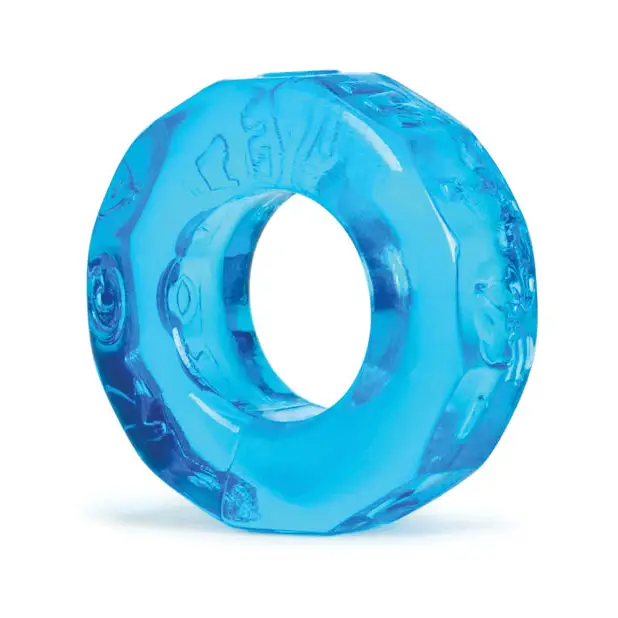 OxBalls Sprocket Cockring Ice Blue - Ice Blue - Cock Ring