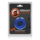 OxBalls Sprocket Cockring Ice Blue - Cock Ring