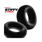 OxBalls Stiffy 2-Pack Bulge Cockrings Silicone TPR - Black - Cock Ring