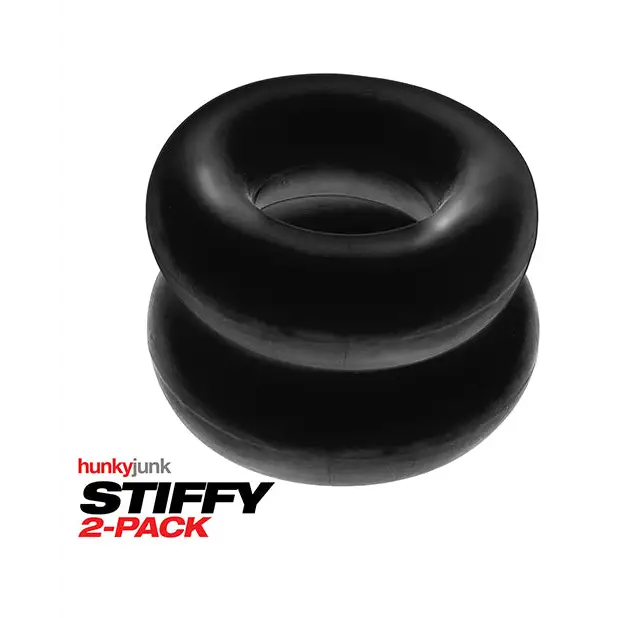 OxBalls Stiffy 2-Pack Bulge Cockrings Silicone TPR - Cock Ring