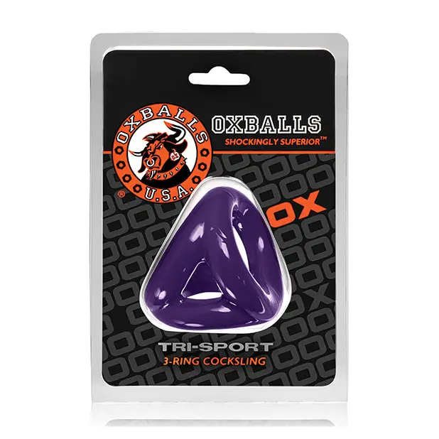 Oxballs Tri-Sport Cocksling Eggplant - Penis Extenders