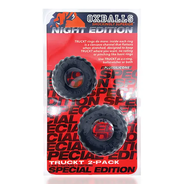 OxBalls Truckt 2-Piece Cockring Plus + Silicone Special Edition Night - Cock Ring