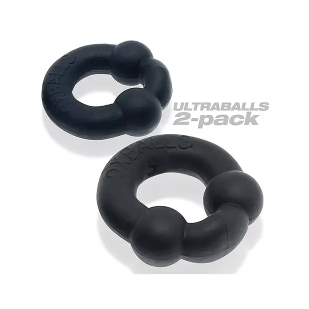 OxBalls Ultraballs 2-Pack Cockring Plus + Silicone Special Edition Night - Cock Ring