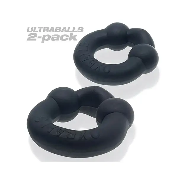 OxBalls Ultraballs 2-Pack Cockring Plus + Silicone Special Edition Night - Cock Ring