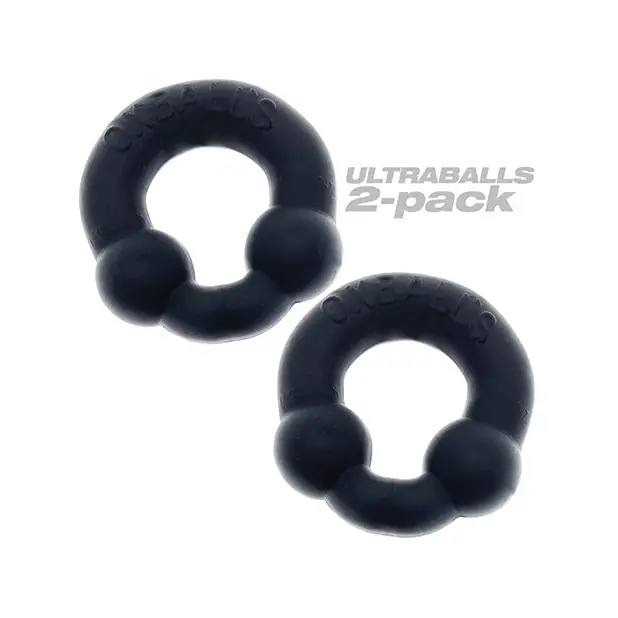 OxBalls Ultraballs 2-Pack Cockring Plus + Silicone Special Edition Night - Cock Ring