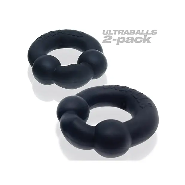 OxBalls Ultraballs 2-Pack Cockring Plus + Silicone Special Edition Night - Cock Ring