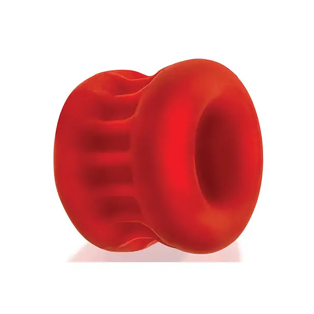 Red silicon Oxballs Ultracore Core Ballstretcher with Axis Ring and large hole