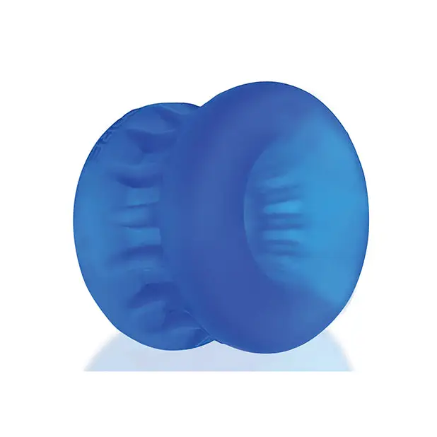 Blue Oxballs Ultracore core ballstretcher with axis ring on white background